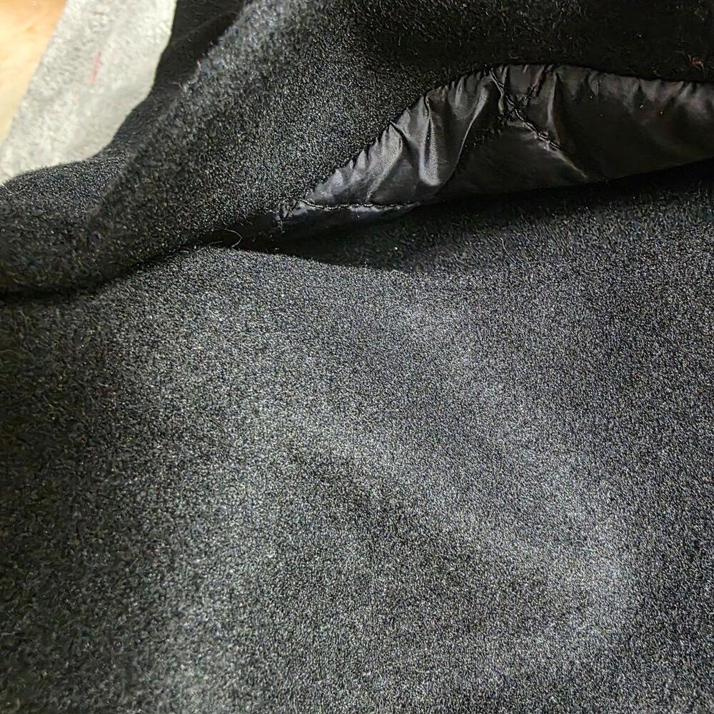Dockers Overcoat Mens L Black Washable Wool Look Quilted Liner DM0RP903 Flaw - Picture 13 of 13